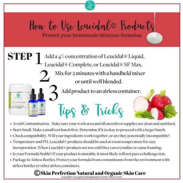 How to Use Leucidal Products for Making Cosmetics