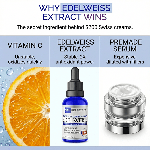 edelweiss extract serum booster from Skin Perfection always wins against high quality luxury brands