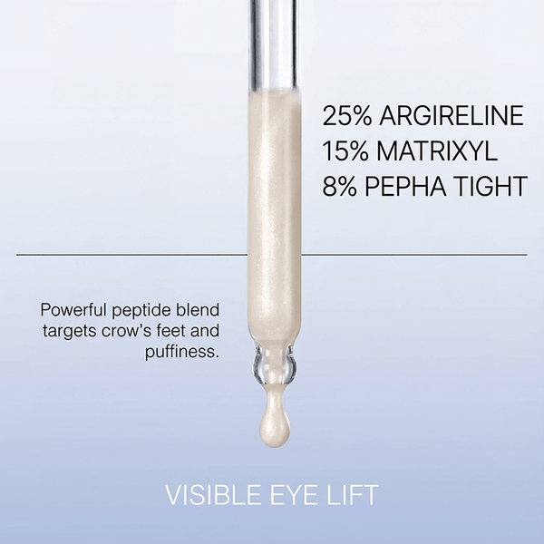 eye bright with a powerful peptide blend that targets crow's feet and under-eye puffiness