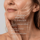 foaming peptide cleanser deeply cleanses without stripping skin