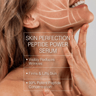 super serum with 99% peptides visibly reduces wrinkles,  and firms and lifts skin