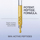 super peptide serum with 99% peptides targets wrinkles, boosts collagen, and firms skin