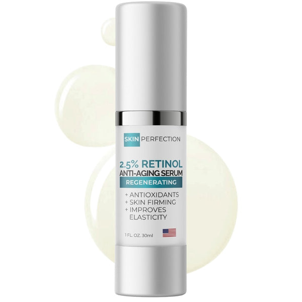 Skin Firming Retinol Serum with Professional Grade Ingredients and Antioxidants