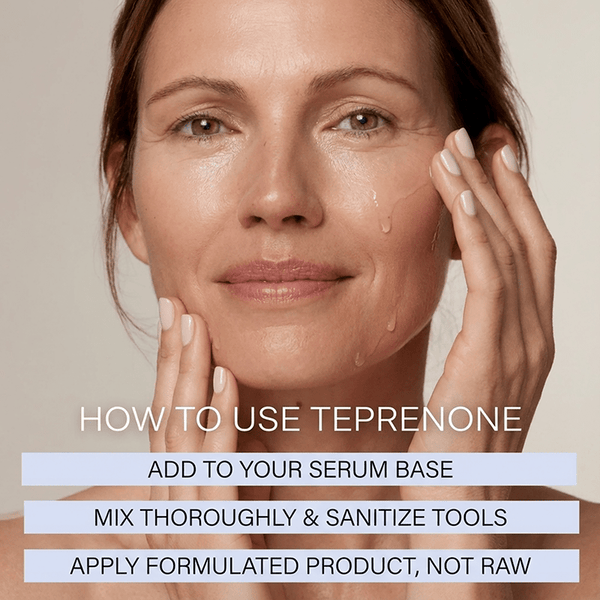 Ingredients in Teprenone for advanced skin rejuvenation
