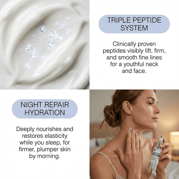 ultimate moisturizer, with its clinically proven peptides, visibly lifts, firms, and smooths fine lines and wrinkles for a youthful-looking neck and face