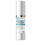 Wrinkle Eraser Supercharged Peptide Serum bottle labeled Argireline Matrixyl Snap-8 11 peptides Paraben Free Fragrance Free
